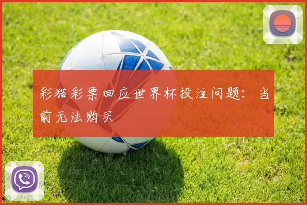 彩猫彩票回应世界杯投注问题:当前无法购买